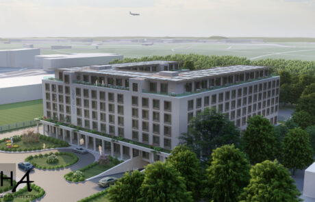 Visualisierung Hotelprojekt Frankfurt Airport